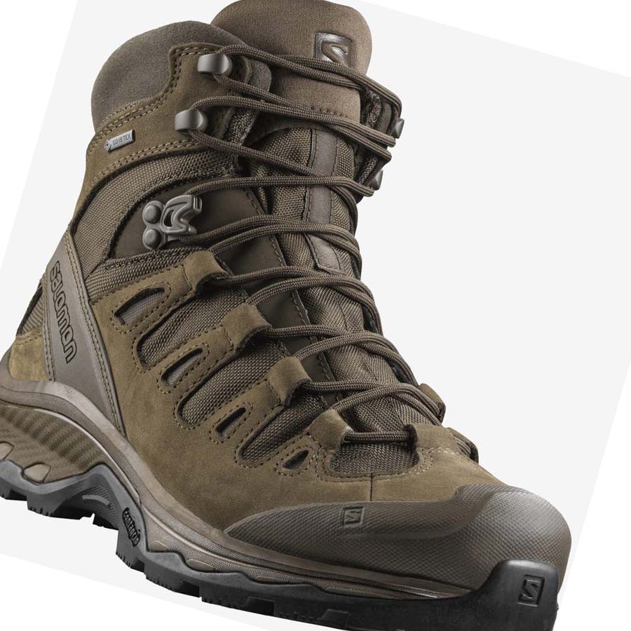 Salomon QUEST 4D GORE-TEX FORCES 2 EN Csizma Férfi Barna | HU 2259ILH